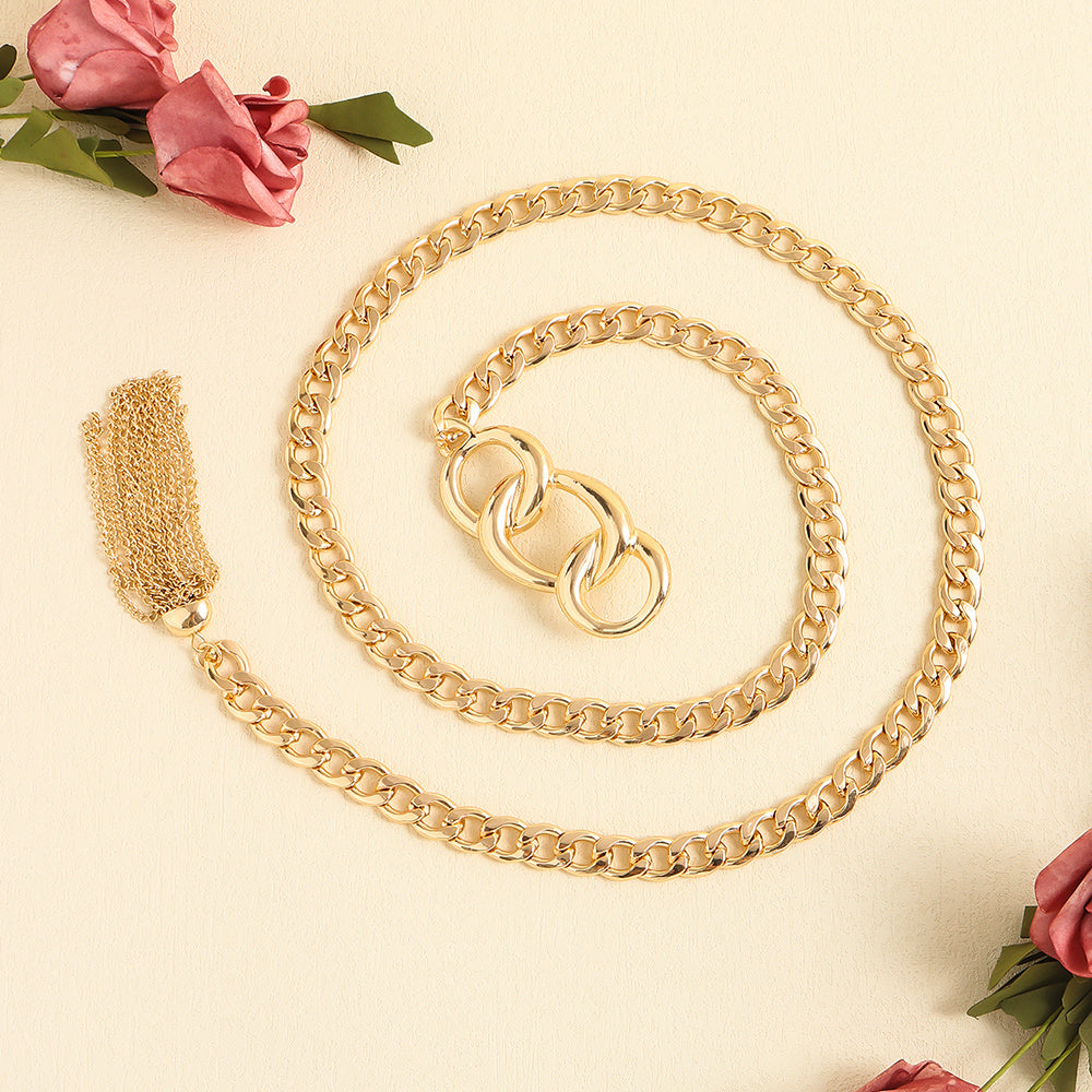Trendy Metal Fringe Waist Chain Belt
