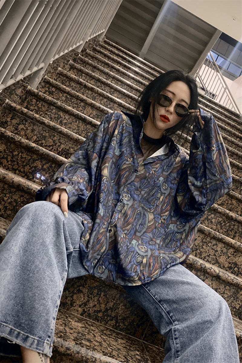 Unisex Printed Western-Style Shirts