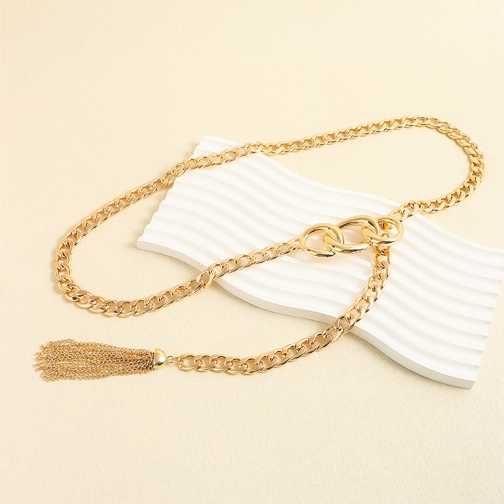 Trendy Metal Fringe Waist Chain Belt