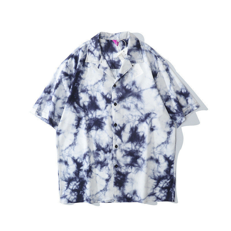Retro Hawaiian Short-Sleeve Shirt for Couples