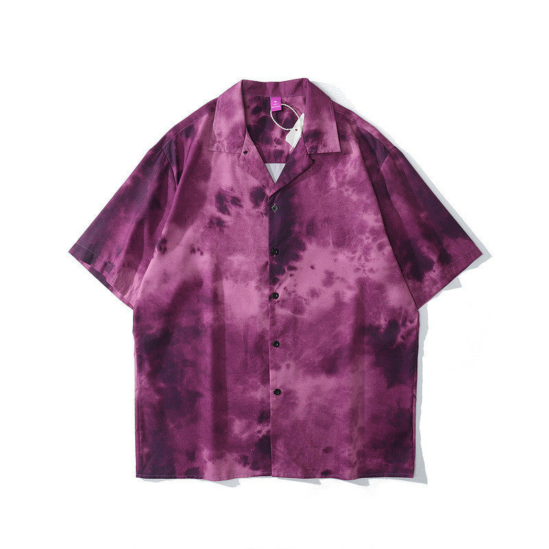 Retro Hawaiian Short-Sleeve Shirt for Couples