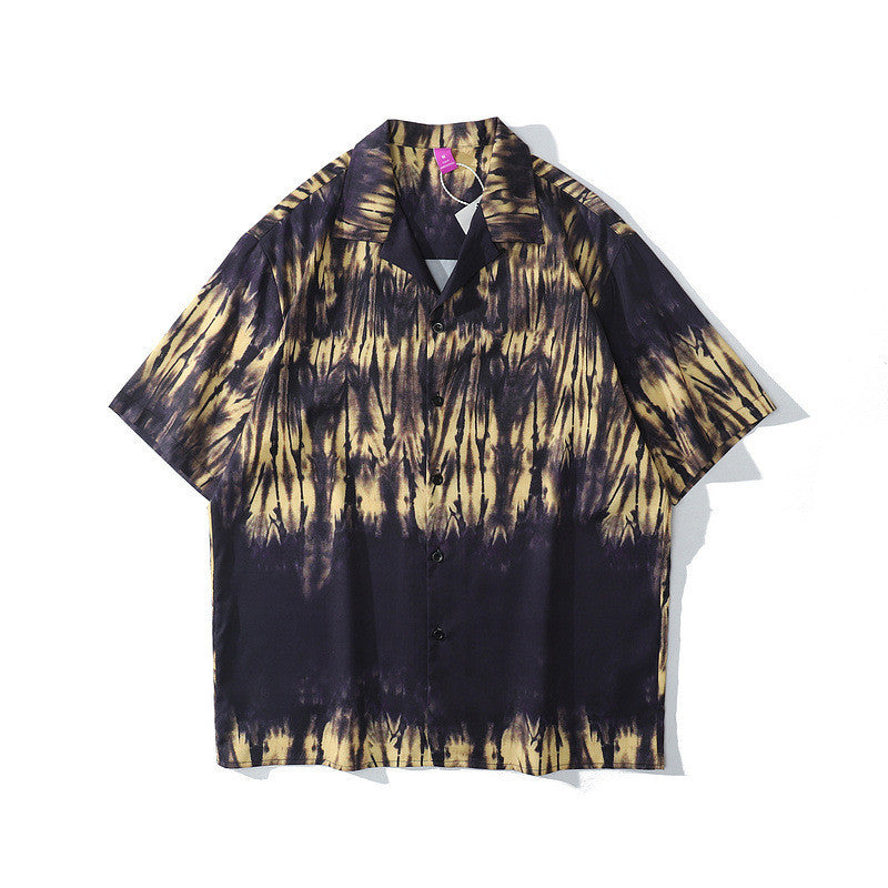 Retro Hawaiian Short-Sleeve Shirt for Couples
