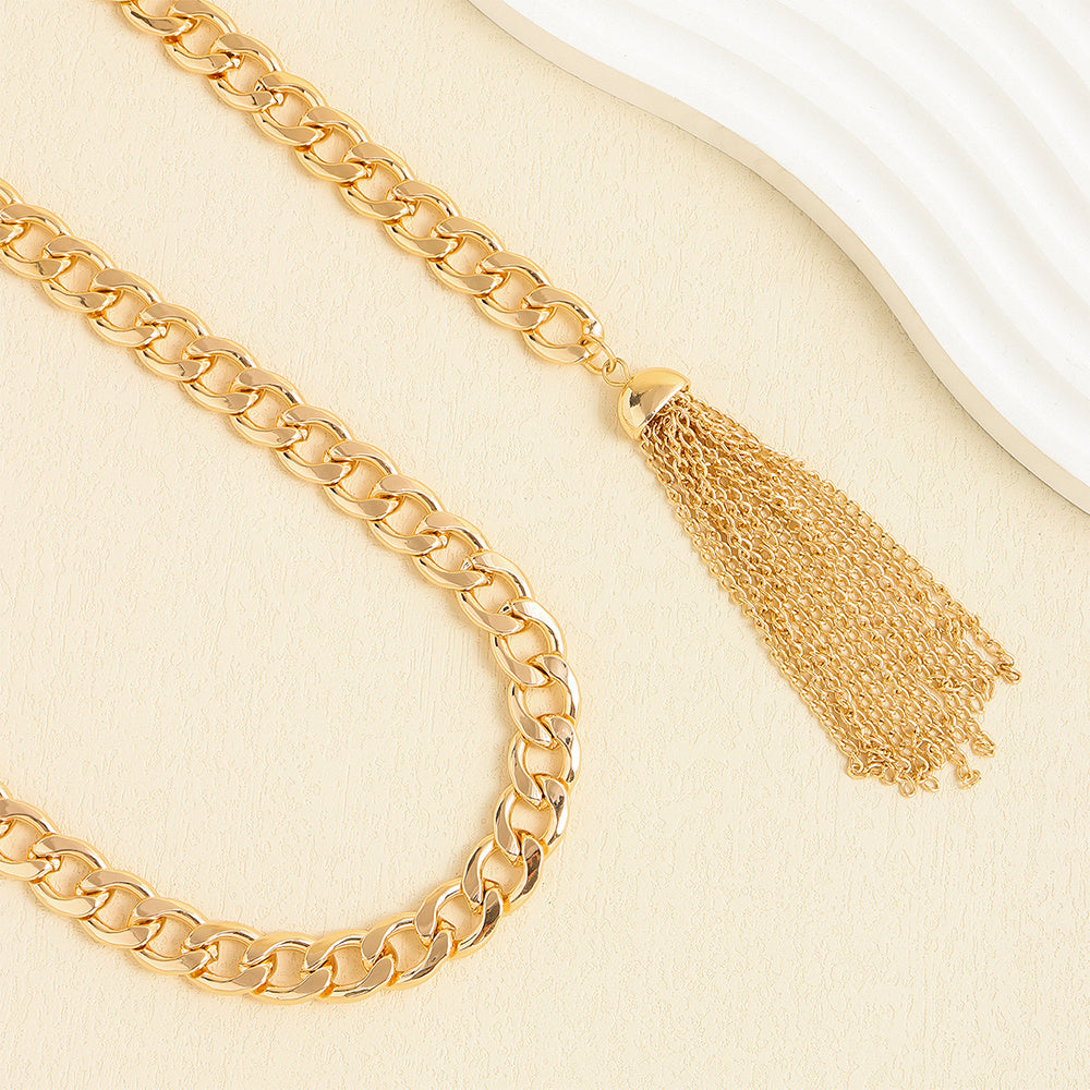 Trendy Metal Fringe Waist Chain Belt