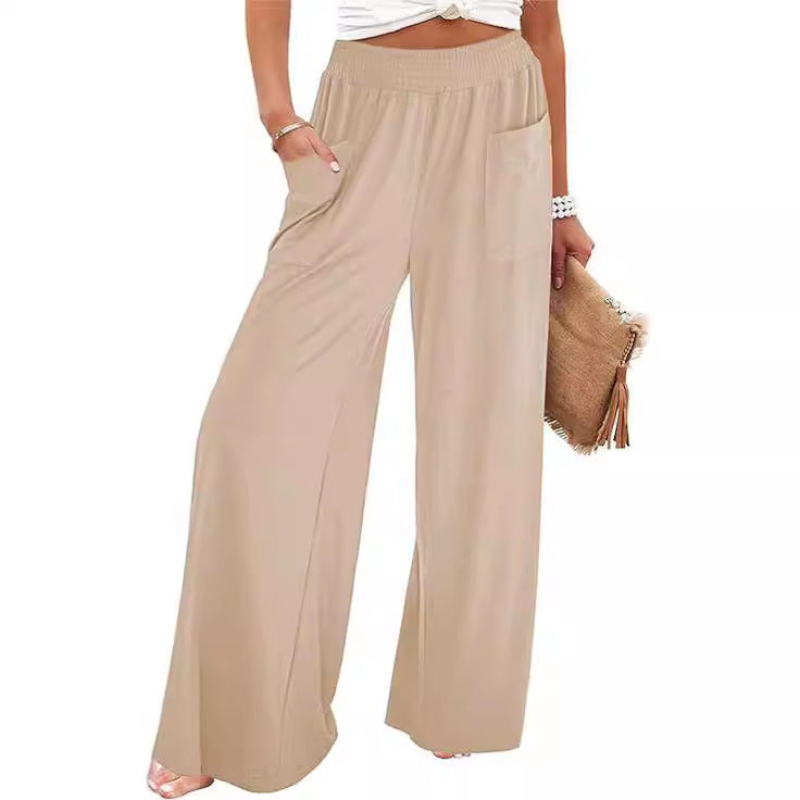 High Waist Wide Leg Sports Pants for Women
