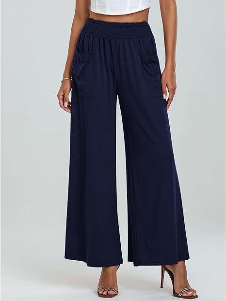 High Waist Wide Leg Sports Pants for Women