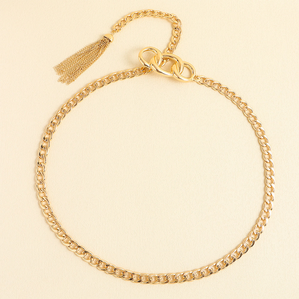Trendy Metal Fringe Waist Chain Belt