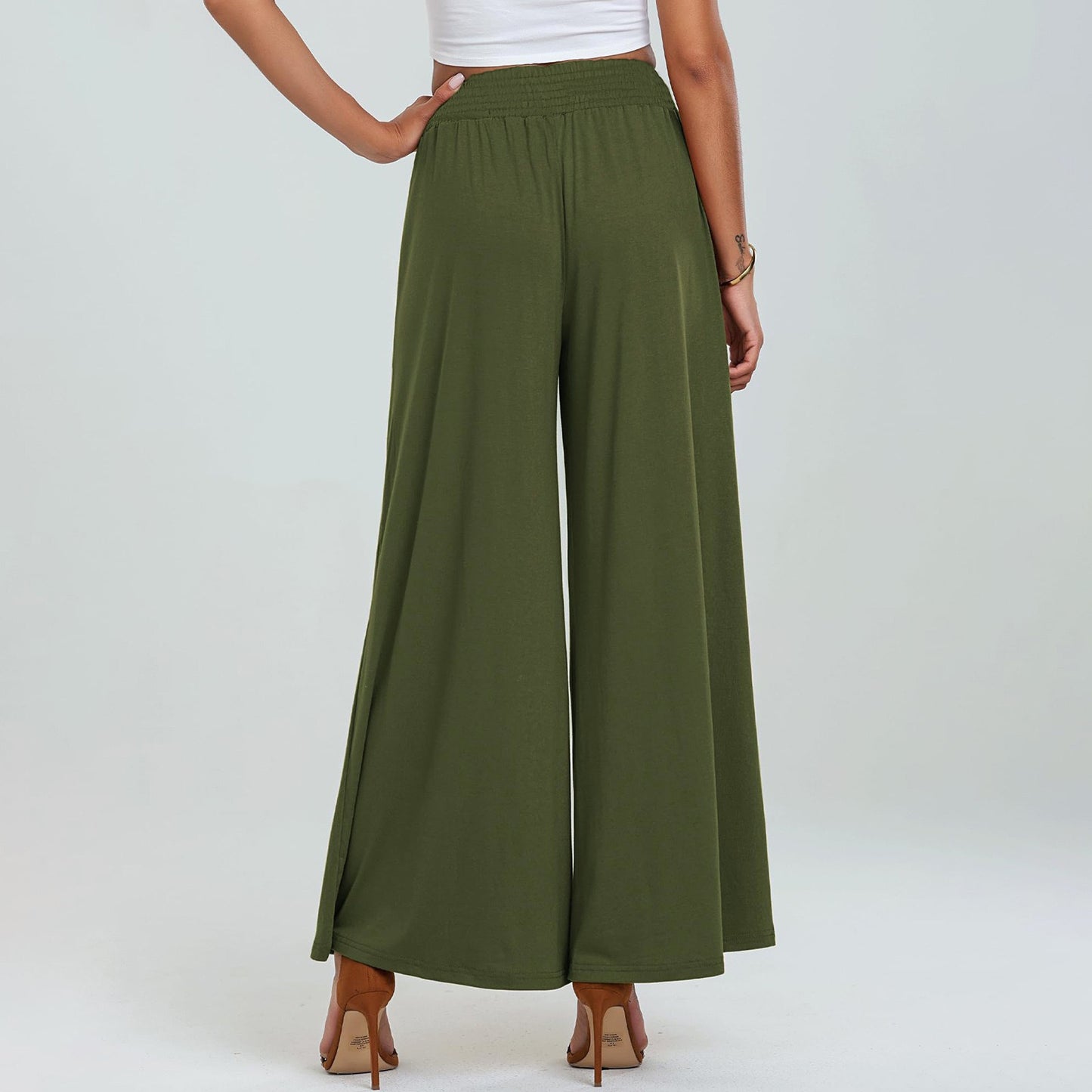 High Waist Wide Leg Sports Pants for Women