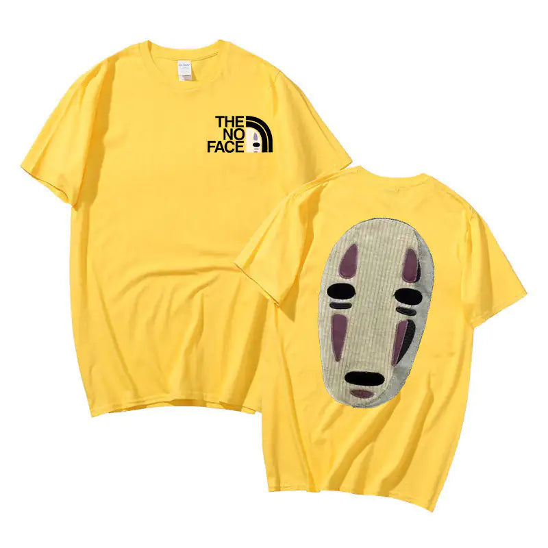 No Face Man Graphic Oversized T Shirts