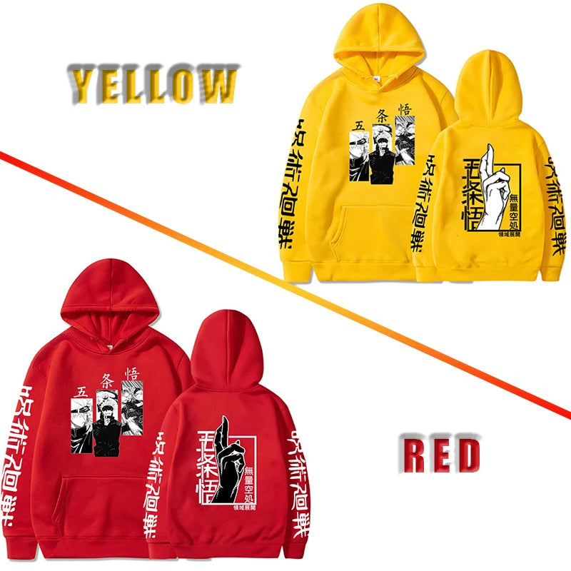 Jujutsu Kaisen Hoodie Gojo Satoru Print Hooded