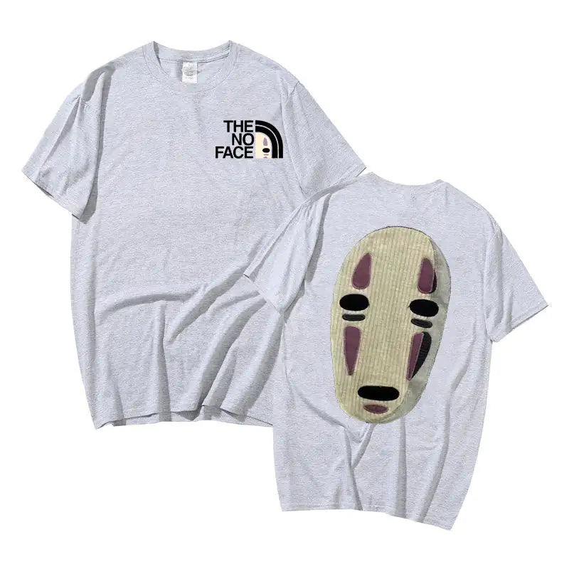 No Face Man Graphic Oversized T Shirts