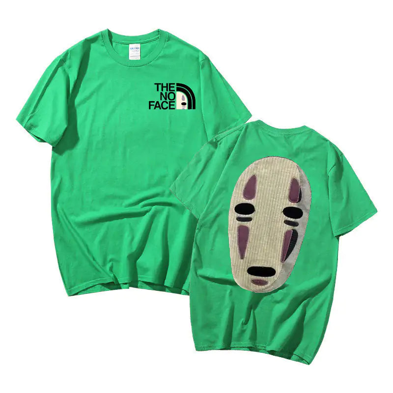 No Face Man Graphic Oversized T Shirts