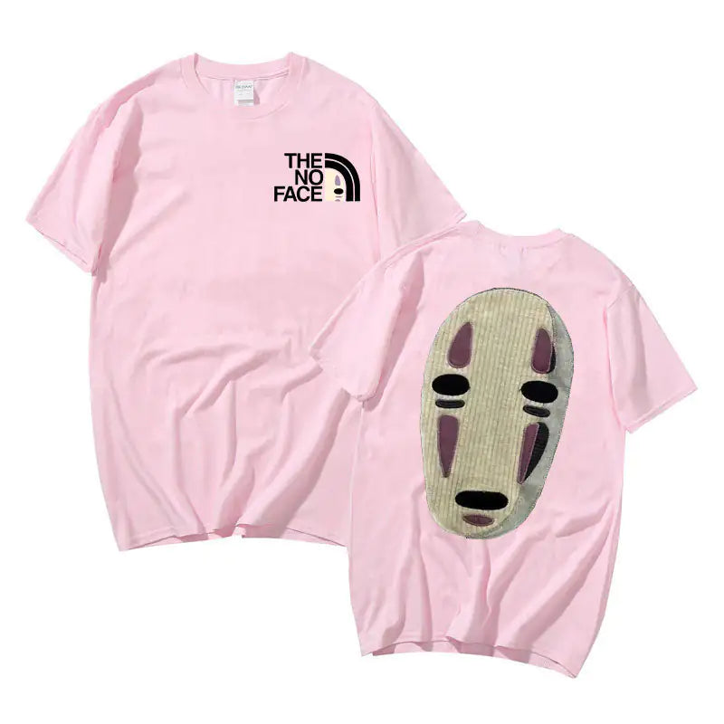 No Face Man Graphic Oversized T Shirts