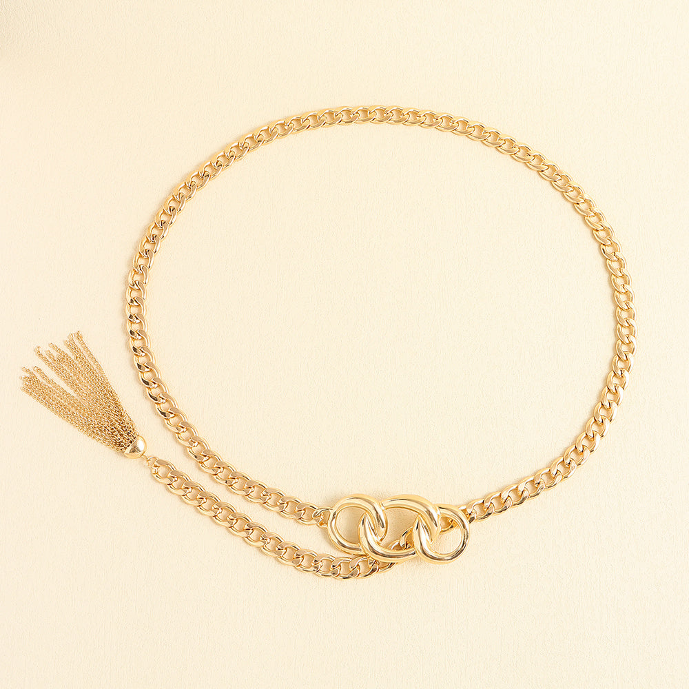 Trendy Metal Fringe Waist Chain Belt