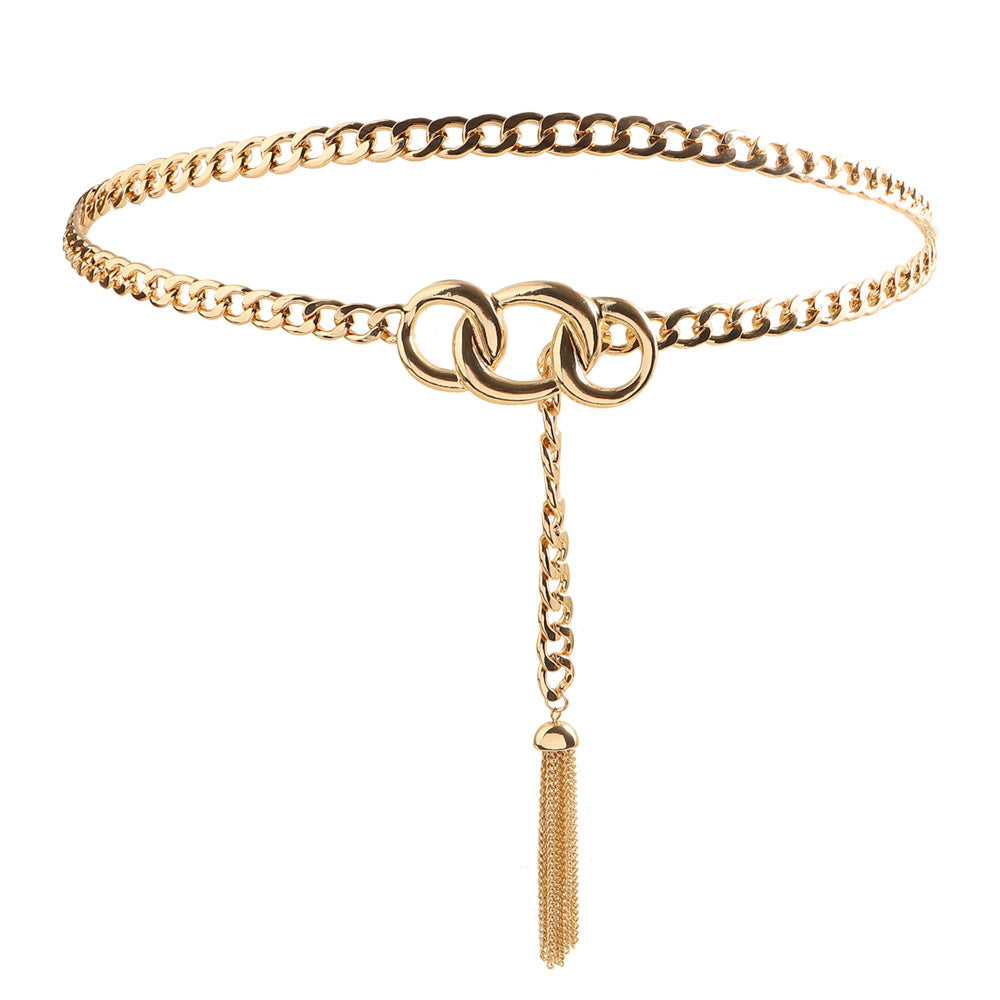 Trendy Metal Fringe Waist Chain Belt