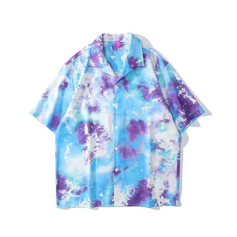 Retro Hawaiian Short-Sleeve Shirt for Couples