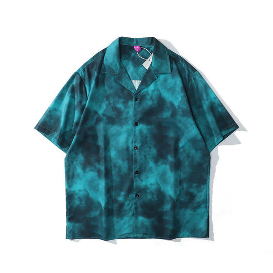 Retro Hawaiian Short-Sleeve Shirt for Couples