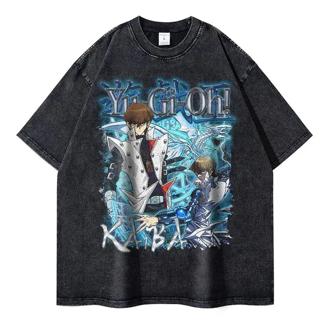 Change Of Heart Anime T-shirt Yugi Muto & Kaiba Tops