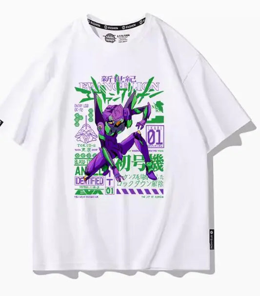 Anime Cartoon Print Men's Short Sleeve T-Shirt