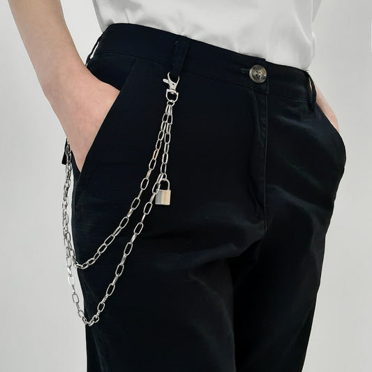 Double Metal Lockhead Chain for Hip Hop Style